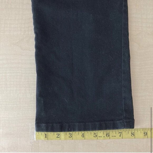 Gloria Vanderbilt Women's Amanda Black Stretch Denim Jeans Size 14 Straight Leg - Picture 10 of 10